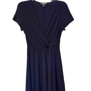 Perceptions New York Black Wrap Look Dress Size 16